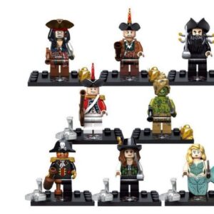 8-teiliges Set Piraten Minifiguren für Film-Serie - Bausteine zum Montieren