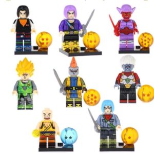 Dragon Ball 8-teiliges Baustein-Minifiguren Set für kreatives Spielen