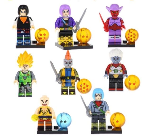 Dragon Ball 8-teiliges Baustein-Minifiguren Set für kreatives Spielen