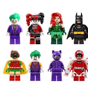 8 Modelle Helden-Baustein-Minifiguren für kreatives Spielen mit Kleinteilen
