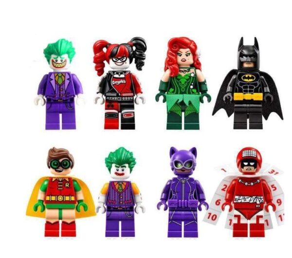 8 Modelle Helden-Baustein-Minifiguren für kreatives Spielen mit Kleinteilen
