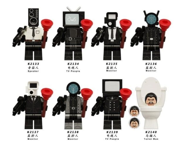 8 Modelle Helden-Baustein-Minifiguren für kreatives Spielen mit Kleinteilen - Image 2