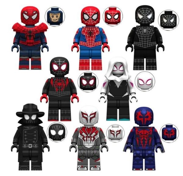 8 Modelle Helden-Baustein-Minifiguren für kreatives Spielen mit Kleinteilen - Image 5