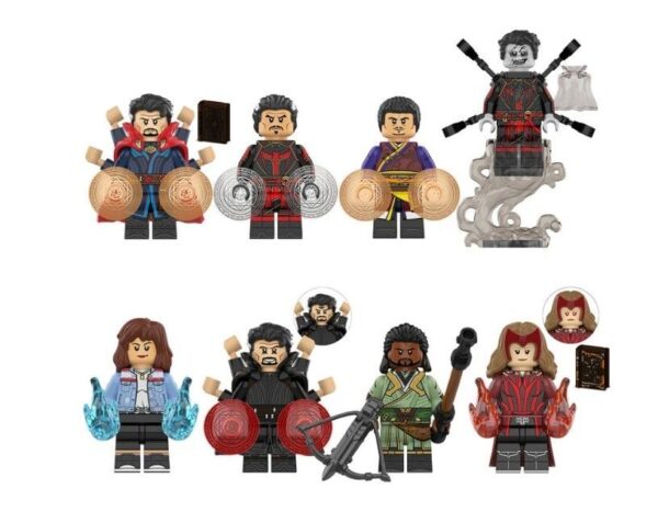 8 Modelle Helden-Baustein-Minifiguren für kreatives Spielen mit Kleinteilen - Image 7