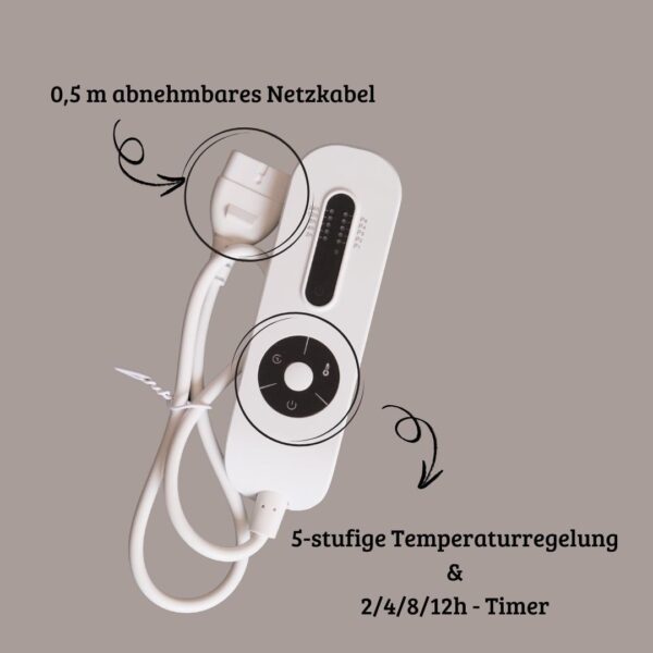 Infrarot Wärmeunterbett 150x80 cm für angenehme Wärme und Komfort - Image 7