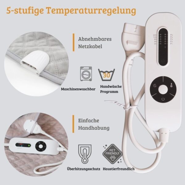 Infrarot Wärmeunterbett 150x80 cm für angenehme Wärme und Komfort - Image 3