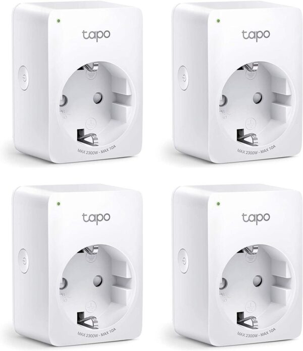 TP-Link Tapo P100 Mini Smart WLAN Steckdose 4-Pack für Alexa & Google Home