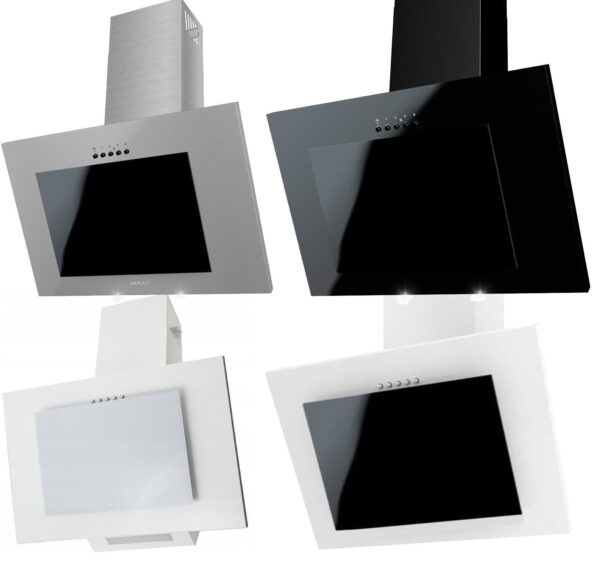 Leise Wand-Dunstabzugshaube Satin mit LED, effizient und kopffrei