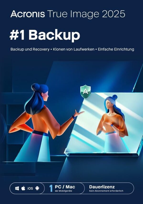 Acronis True Image 2025 - Dauerlizenz für 1 Gerät, Download-Version