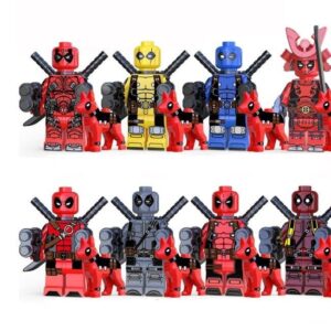 Venom Deadpool Anti-Venom Carnage Minifiguren Set mit Waffen und Zubehör