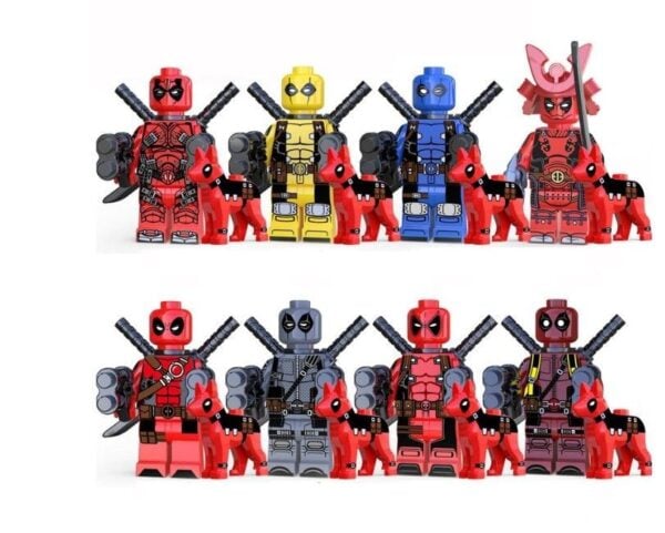 Venom Deadpool Anti-Venom Carnage Minifiguren Set mit Waffen und Zubehör