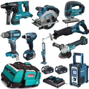MAKITA DHR283 PT2J Akku SDS-Bohrhammer Kombi-Hammer Werkzeug-Set 264 Teile