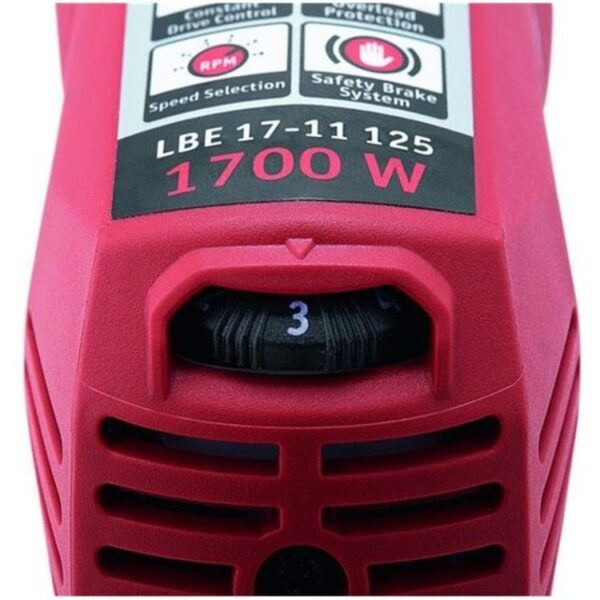 Flex Winkelschleifer LBE 17-11 125, 1700W, regelbar mit Bremse, 125mm - Image 2