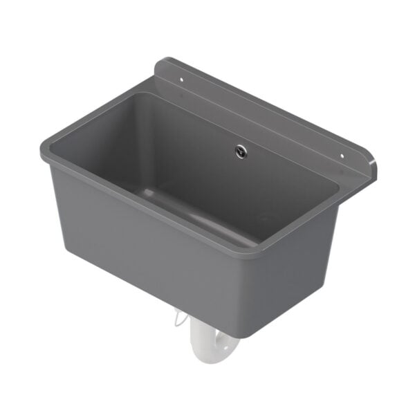 Grau Ausgussbecken 61x41x23cm für Garage und Waschraum - Spülbecken 10875 - Image 3