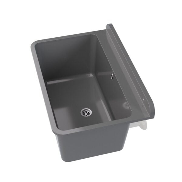Grau Ausgussbecken 61x41x23cm für Garage und Waschraum - Spülbecken 10875 - Image 5