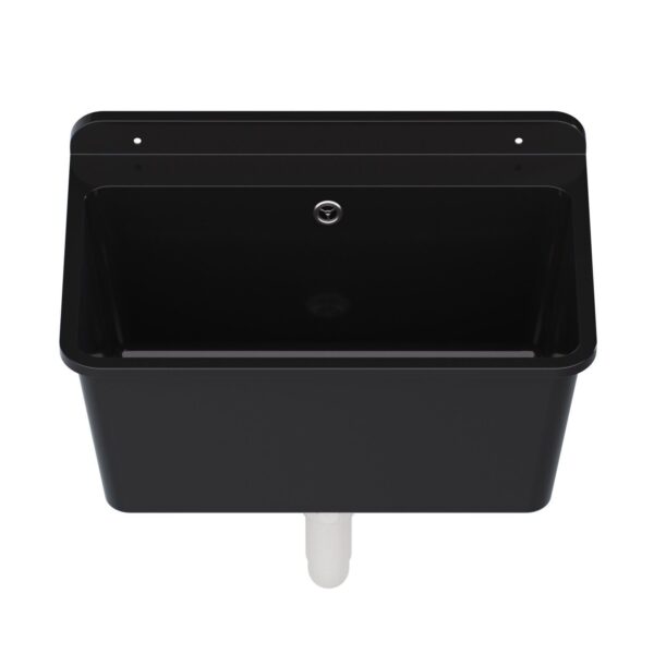 Schwarzes Ausgussbecken 61x41x23cm für Garage und Waschraum 10877 - Image 8