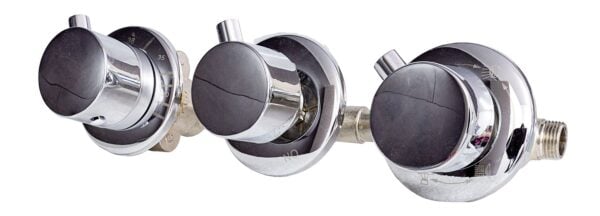 Thermostat-Armatur 3 Regler mit 4-fach Umschalter für Whirlpool & Wanne - Image 1