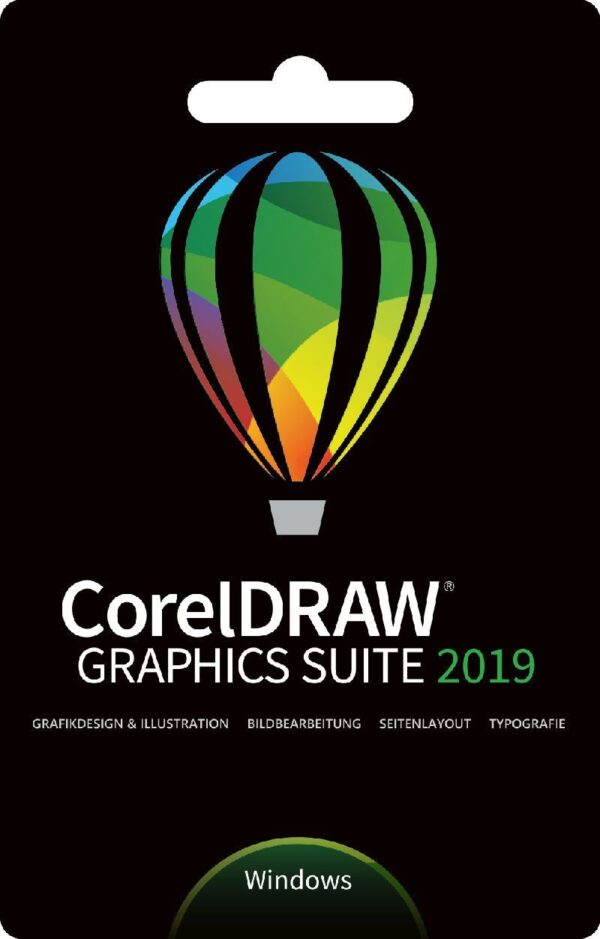 CorelDRAW Graphics Suite 2019 Vollversion für Windows 11/10/8/7 Dauerlizenz