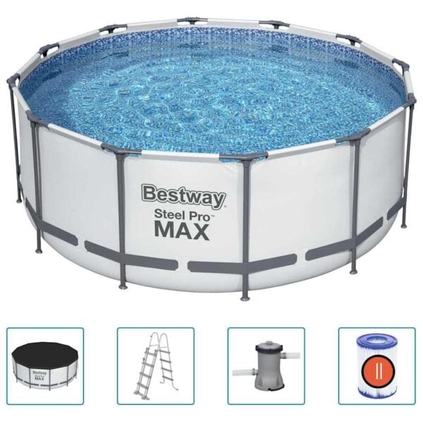 Bestway Steel Pro MAX Rundpool Set 366x122 cm - Robuster Schwimmspaß - Image 1