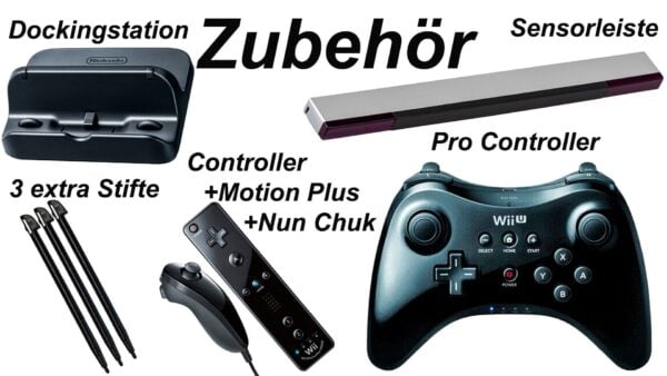 Nintendo Wii U Spielkonsole Schwarz - Gut Erhaltene Heimkonsole - Image 3
