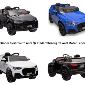 Audi Q7 Kinderauto Elektrofahrzeug mit Fernbedienung, LED & Musik