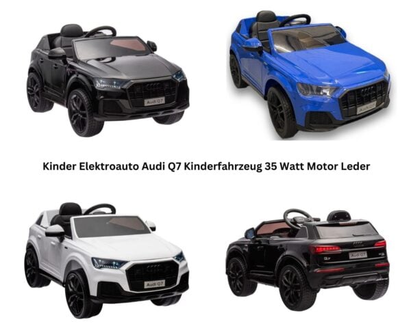 Audi Q7 Kinderauto Elektrofahrzeug mit Fernbedienung, LED & Musik