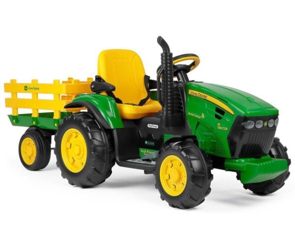 12V John Deere Ground Force Elektro Traktor mit Fernbedienung von PEG PEREGO - Image 1