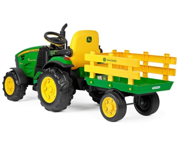 12V John Deere Ground Force Elektro Traktor mit Fernbedienung von PEG PEREGO - Image 2