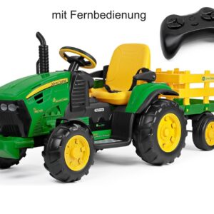 12V John Deere Ground Force Elektro Traktor mit Fernbedienung von PEG PEREGO