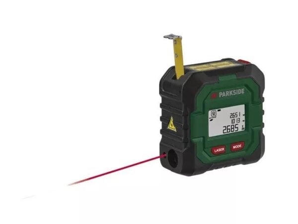 PARKSIDE® Akku-Laserentfernungsmesser 50 m mit 3 m Maßband – PLMB 4 C2
