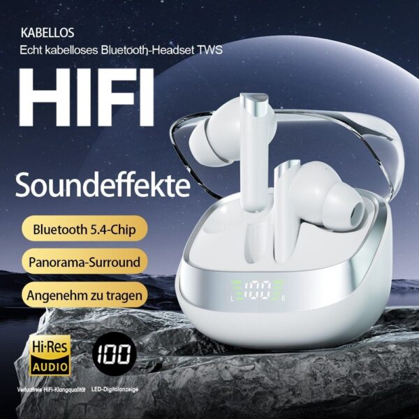 Kabellose Bluetooth 5.4 In-Ear-Kopfhörer mit hochwertigem Sound - Image 2