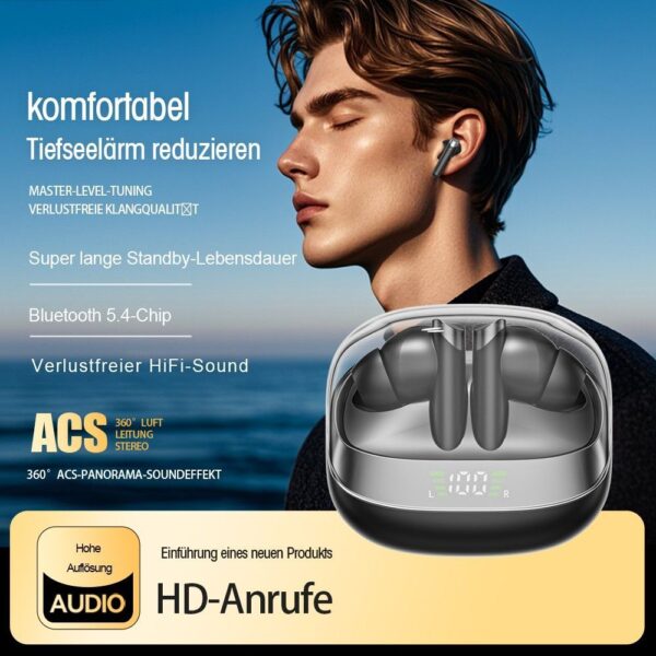 Kabellose Bluetooth 5.4 In-Ear-Kopfhörer mit hochwertigem Sound - Image 3