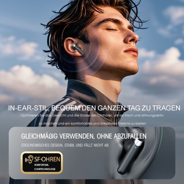 Kabellose Bluetooth 5.4 In-Ear-Kopfhörer - Hochwertiger Sound - Image 13