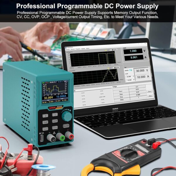 Kiprim DC310S Labornetzgerät 0-30V 0-10A programmierbar mit TFT-Display - Image 2