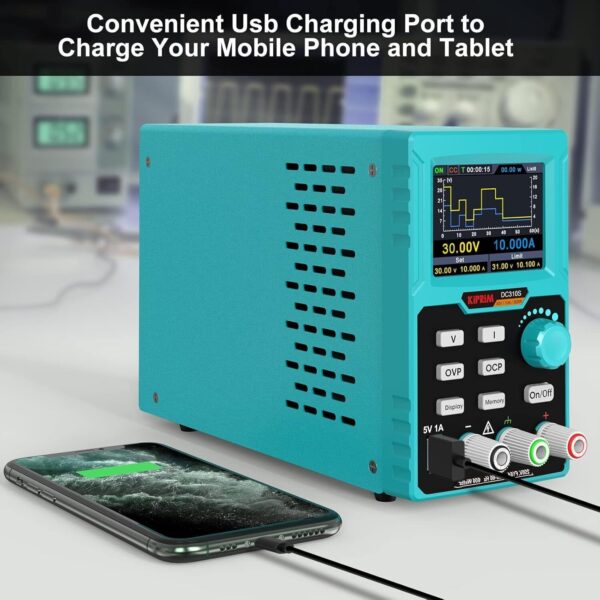 Kiprim DC310S Labornetzgerät 0-30V 0-10A programmierbar mit TFT-Display - Image 4