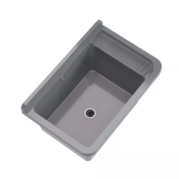 QLS Kunststoff Ausgussbecken 50x34 cm mit Siphon für Garage und Werkstatt - Image 7