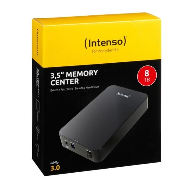Intenso Memory Center 8000 GB Externe Festplatte Schwarz - Hohe Speicherkapazität - Image 1