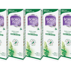 Boro Plus 5 x 25 ml - Herbal Pflegecreme für Haut- und Körperpflege