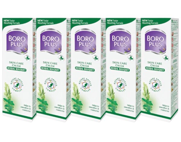Boro Plus 5 x 25 ml - Herbal Pflegecreme für Haut- und Körperpflege