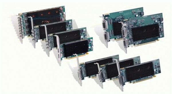 MATROX M9120 Plus LP 512MB DualHead PCIe x1 Grafikkarte für Multimonitor - Image 1
