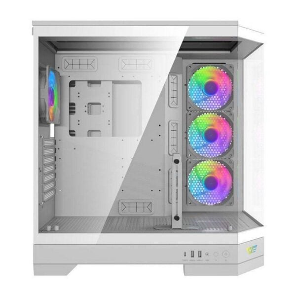 Darkflash DQX90 White – Elegantes Computergehäuse für Gaming und PC-Bau - Image 1