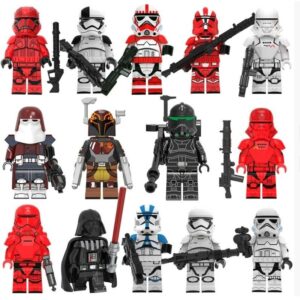 Star Wars Bau-Set mit 14 Bausteinen und Minifiguren für Fans