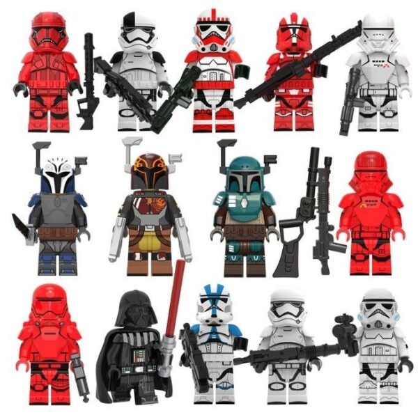 Star Wars Bau-Set mit 14 Bausteinen und Minifiguren für Fans - Image 1