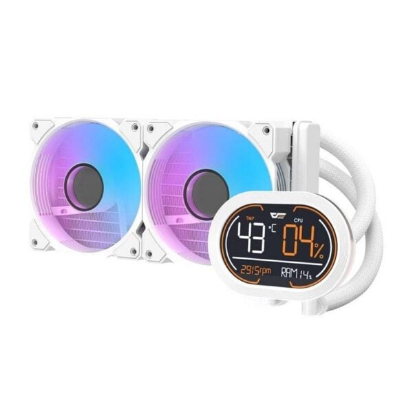 Darkflash DH240D White - Hochleistungs-CPU-Kühler für Gaming-PCs - Image 1