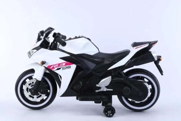 Elektro Kindermotorrad 888 12V mit LED Rädern, Musik & Stützrädern - Image 5