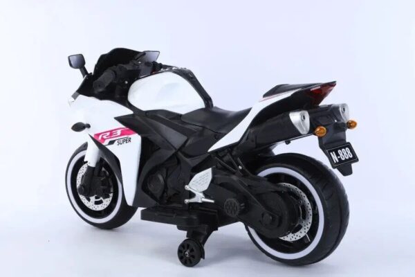 Elektro Kindermotorrad 888 12V mit LED Rädern, Musik & Stützrädern - Image 6