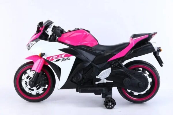 Elektro Kindermotorrad 888 12V mit LED Rädern, Musik & Stützrädern - Image 10