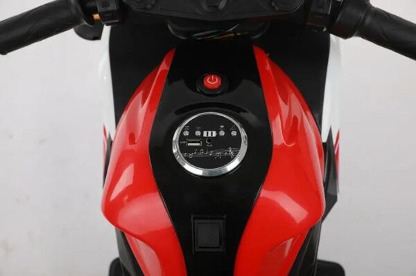 Elektro Kindermotorrad 888 12V mit LED Rädern, Musik & Stützrädern - Image 11