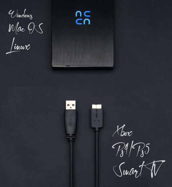 Hurricane GD25612 750GB externe Festplatte USB 3.0 für PC, Mac, PS4, PS5, Xbox - Image 4