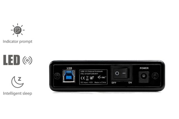 i-Tec 250GB externe Festplatte 3.5'' USB 3.0 MYSAFE35U401 - schwarz